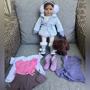 American Girl Doll | Deluxe Winter Outfit with Accessories and Plush Dog